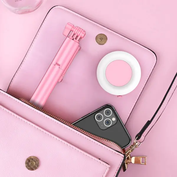 Tripod sa LED rasvetom R12 pink