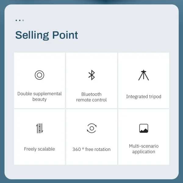 Tripod sa LED rasvetom R12 pink