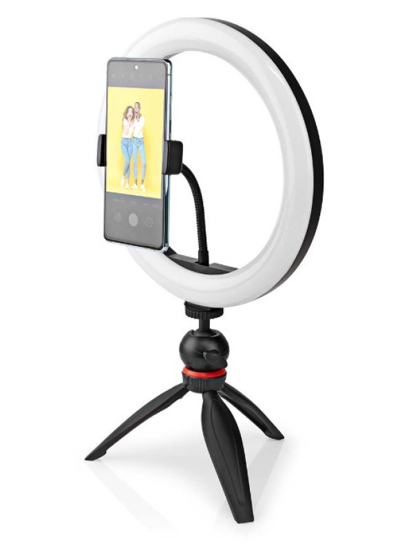 RLSTND100BK Selfie drzac/tripod Ring Light Stand prsten za mobilni telefon led 26cm, visina 20cm