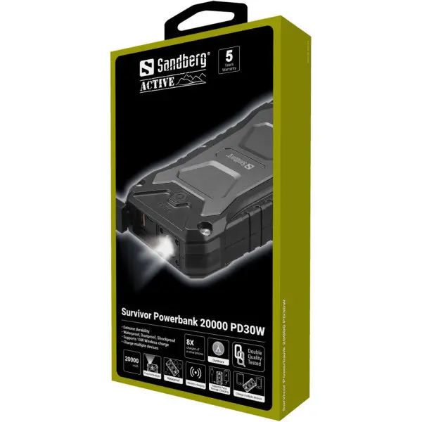 Powerbank Sandberg 420-92 20000mAh USB-C 30W PD
