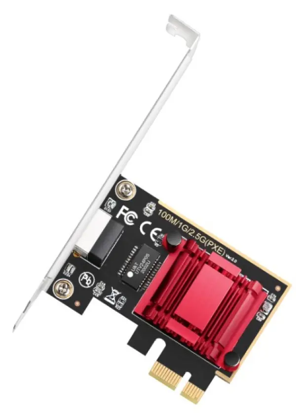 Cudy PE25 2.5Gbps PCI Express Network Adapter, RTL8125