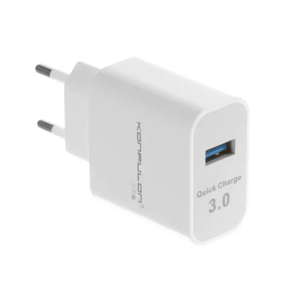 Kućni punjač KONFULON C27 2.1A sa Type C kablom beli