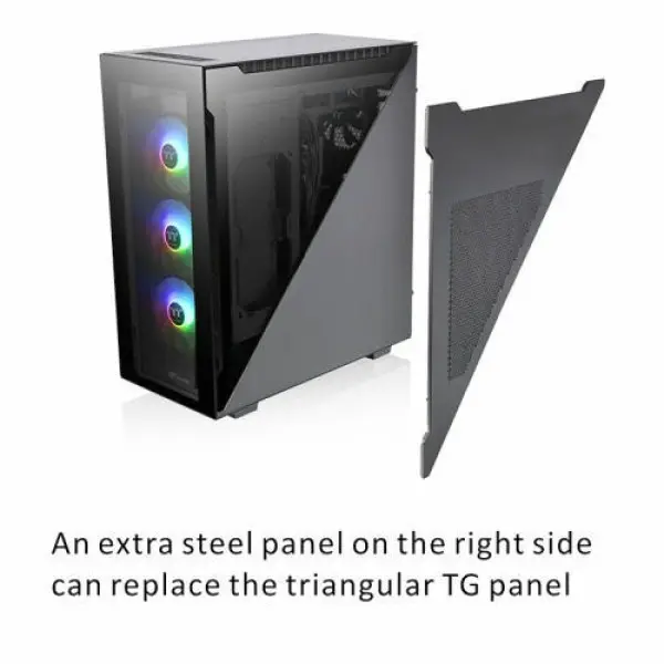 Kućište Thermaltake Divider 500 TG ARGB BlackFan x4GlassCA-1T4-00M1WN-01