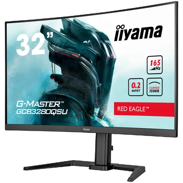 IIYAMA 32'' ETE VA-panel Curved Gaming 1500R, G-Master Red Eagle, FreeSync, 2560x1440@144Hz, 350cdm˛, 1x DisplayPort, 2xHDMI, 0,2ms MPRT, Sp