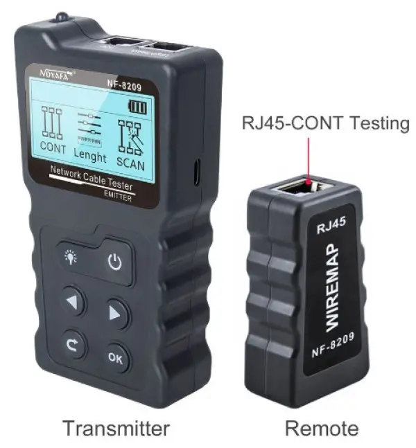 LAN TESTER POE NOYAFA NF-8209 Digital, Analog, i PoE LAN TESTER I TRAGAC KABLOVA