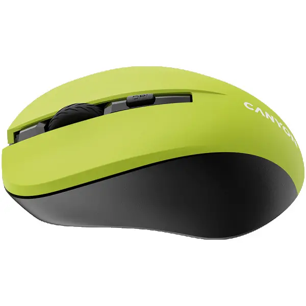 CANYON MW-1, Yellow 2.4GHz wireless optical mouse with 3 buttons, 80010001200 DPI adjustable ( CNE-CMSW1Y ) 