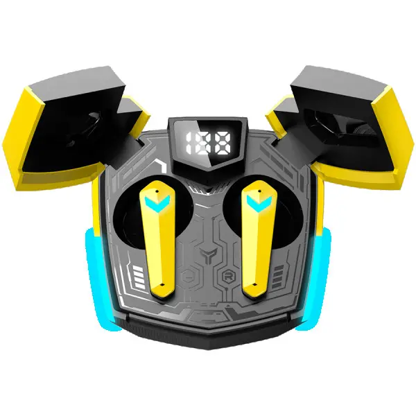 CANYON GTWS-2, Gaming True Wireless Headset, BT 5.3 stereo, 45ms low latency, 37.5 hours, USB-C, 0.046kg, yellow ( CND-GTWS2Y ) 