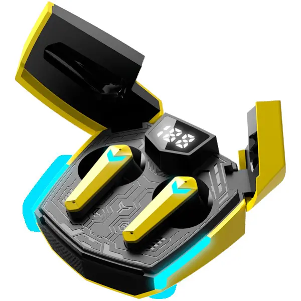 CANYON GTWS-2, Gaming True Wireless Headset, BT 5.3 stereo, 45ms low latency, 37.5 hours, USB-C, 0.046kg, yellow ( CND-GTWS2Y ) 