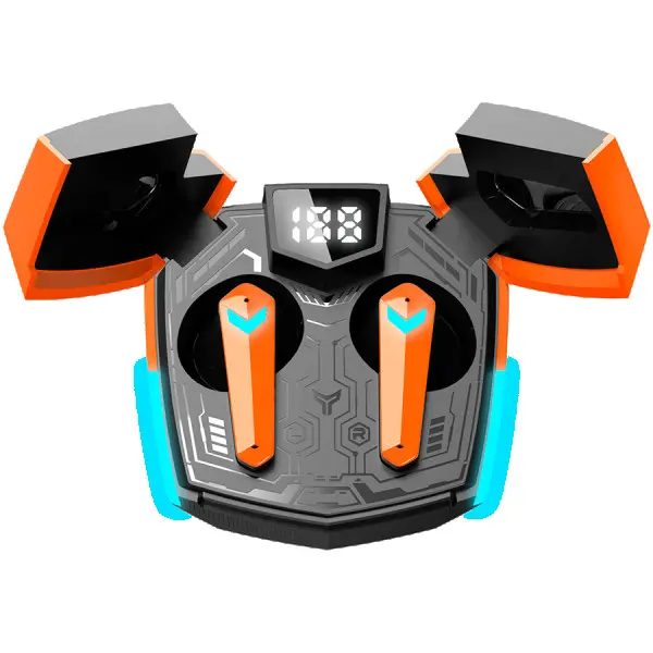 CANYON GTWS-2, Gaming True Wireless Headset, BT 5.3 stereo, 45ms low latency, 37.5 hours, USB-C, 0.046kg, orange ( CND-GTWS2O ) 