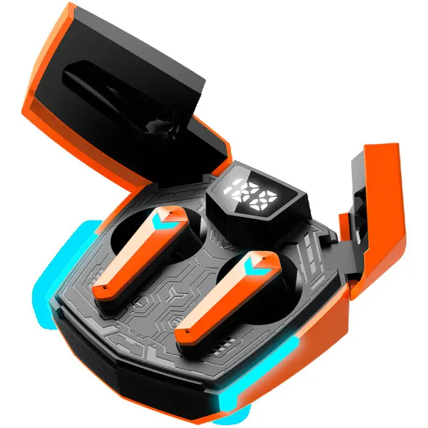 CANYON GTWS-2, Gaming True Wireless Headset, BT 5.3 stereo, 45ms low latency, 37.5 hours, USB-C, 0.046kg, orange ( CND-GTWS2O ) 