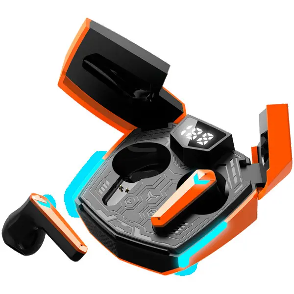 CANYON GTWS-2, Gaming True Wireless Headset, BT 5.3 stereo, 45ms low latency, 37.5 hours, USB-C, 0.046kg, orange ( CND-GTWS2O ) 