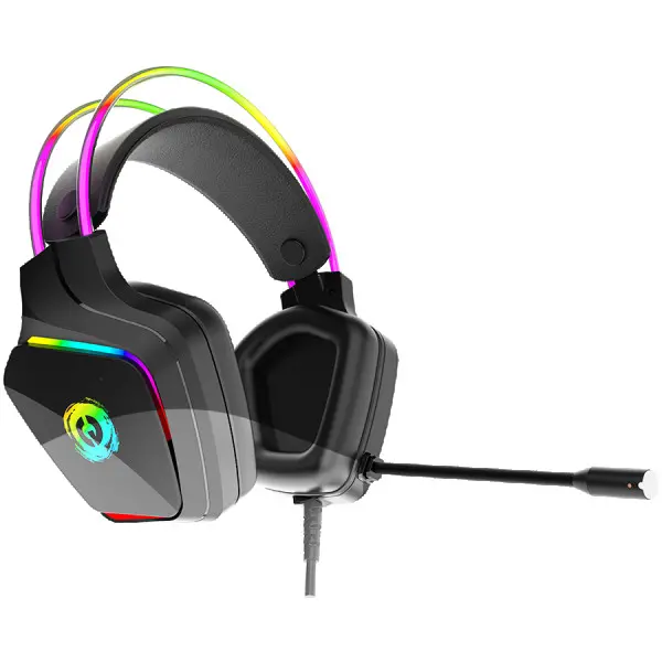 CANYON Darkless GH-9A, RGB gaming headset with Microphone, Microphone frequency response: 20HZ~20KHZ,  ABS+ PU leather, USB*1*3.5MM jack pl