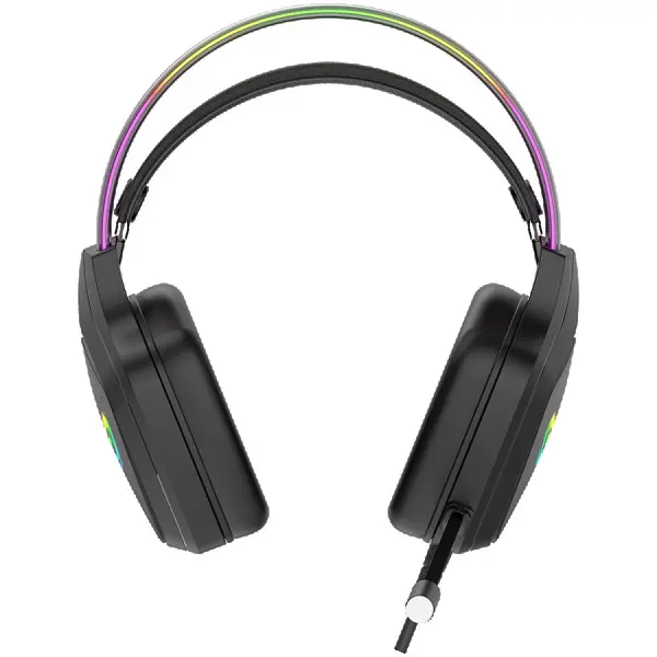 CANYON Darkless GH-9A, RGB gaming headset with Microphone, Microphone frequency response: 20HZ~20KHZ,  ABS+ PU leather, USB*1*3.5MM jack pl