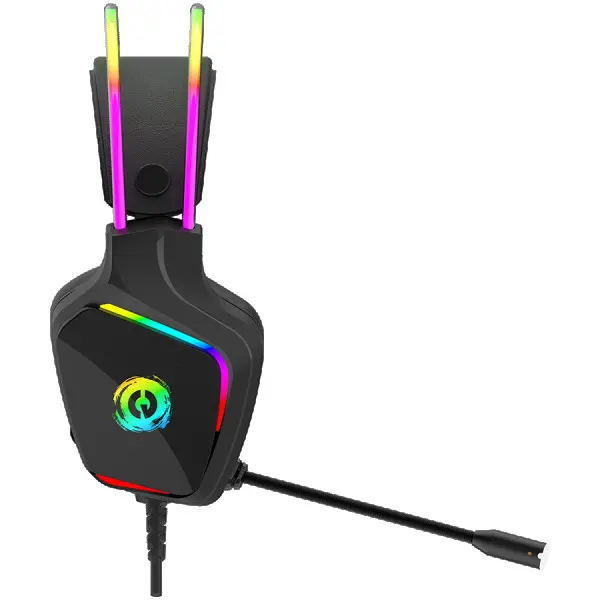 CANYON Darkless GH-9A, RGB gaming headset with Microphone, Microphone frequency response: 20HZ~20KHZ,  ABS+ PU leather, USB*1*3.5MM jack pl