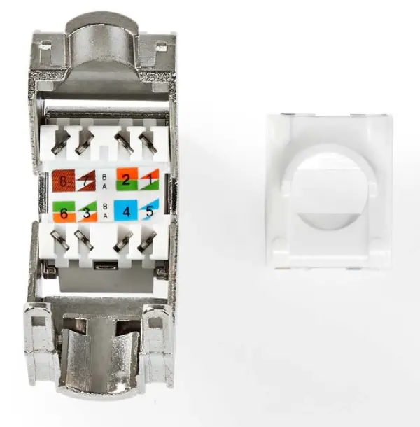 CCGB89740ME Keystone, CAT7, RJ45 Female, SFTP, Metal