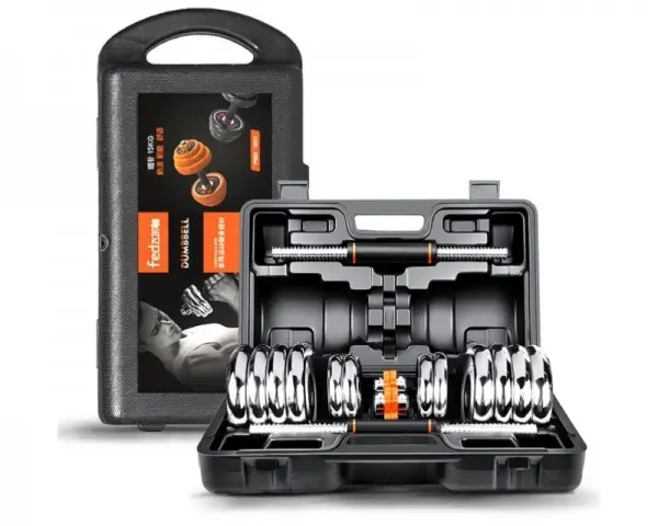 XIAOMI Fed set tegova od 30kg narandžasti  (tegovi+šipka) FED-8007
