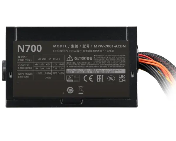 COOLER MASTER ELITE NEX N700 700W napajanje (MPW-7001-ACBN-B) 3Y