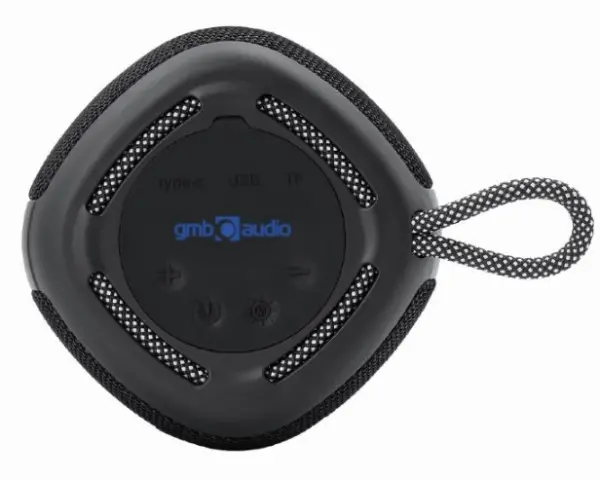 SPK-BT-LED-03-BK Gembird Portable RGB LED Bluetooth speaker 5W, BT, FM, TF, USB, Handsfree, black
