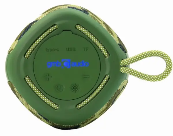 SPK-BT-LED-03-CM Gembird Portable RGB LED Bluetooth speaker 5W, BT, FM, TF, USB, Handsfree, camo