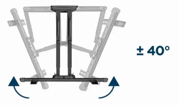 WM-58ST-01 Gembird rotate/tilt VESA max. 40x40cm 32-58 max.36kg