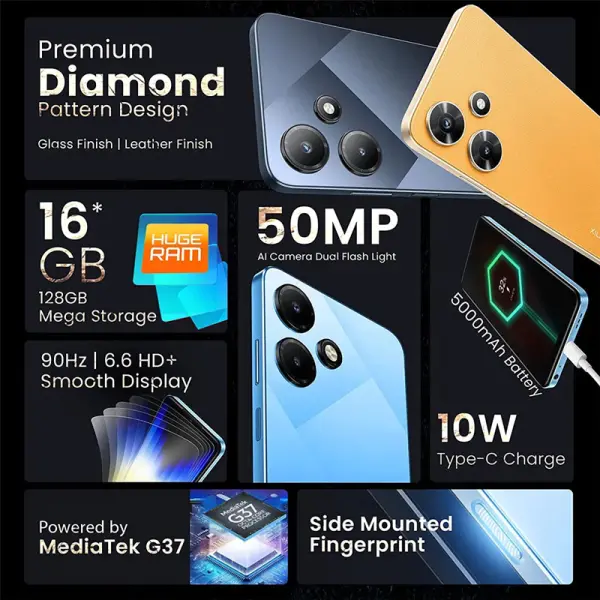 Mobilni telefon Infinix Hot 30i 6.56\'' 4GB/128GB plavi