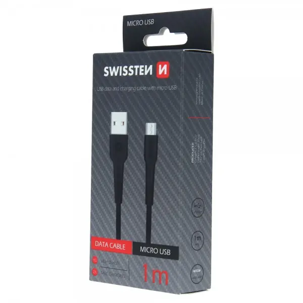SWISSTEN USB Data Cable 1m Micro (Crna)