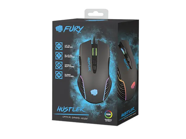 Miš USB Natec NFU-1698 Fury Hustler RGB