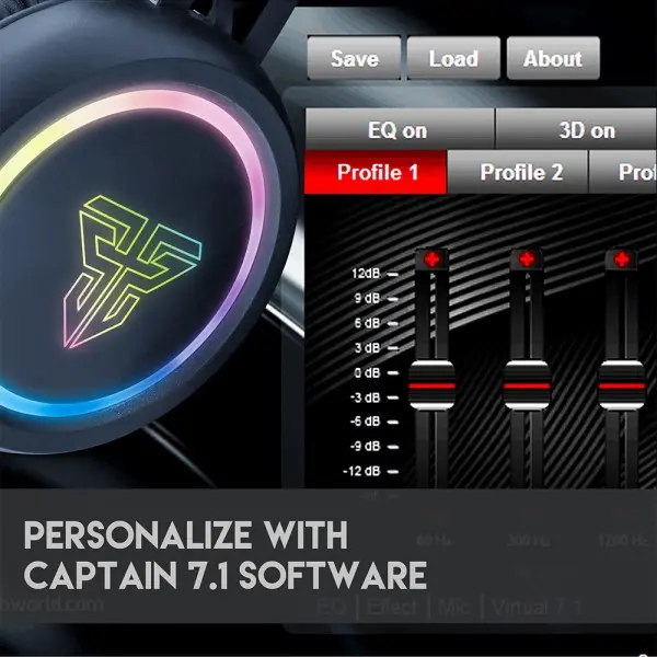 FANTECH Gaming Slušalice HG15 Captain 7.1 (Crna)