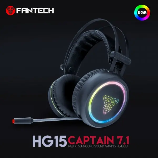 FANTECH Gaming Slušalice HG15 Captain 7.1 (Crna)