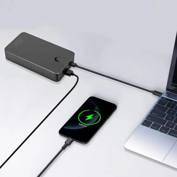 Powerbank za laptop Libower LP-P5 65W 18000mAh fast charger crni