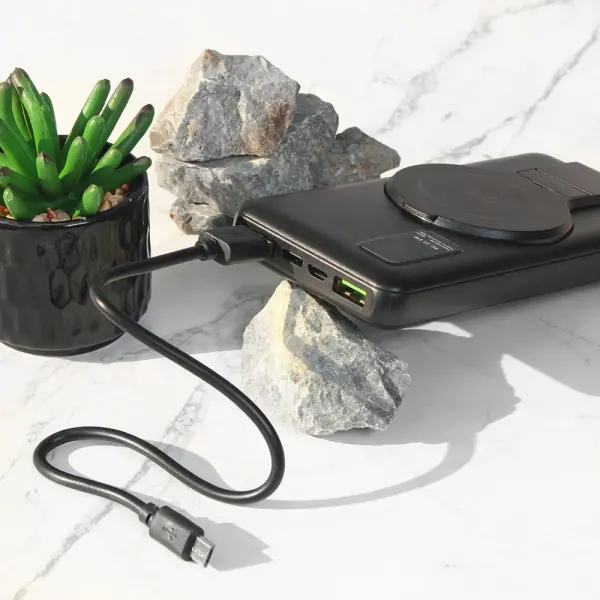 Back up baterija Oxpower PDW10 5V 3A (fast+wireless) 12000 mAh crna