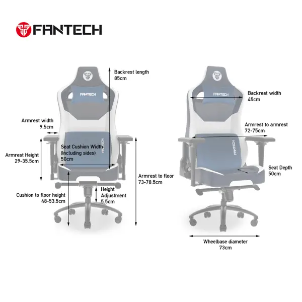 Stolica Gaming Fantech Alpha GC-283 bela