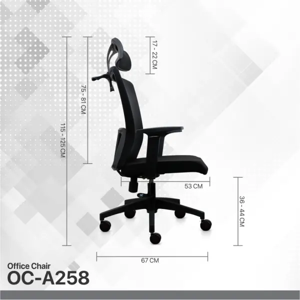 Stolica Office Fantech OC-A258 siva