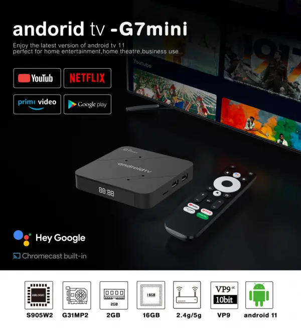 Android Smart TV box G7 mini 2/16GB