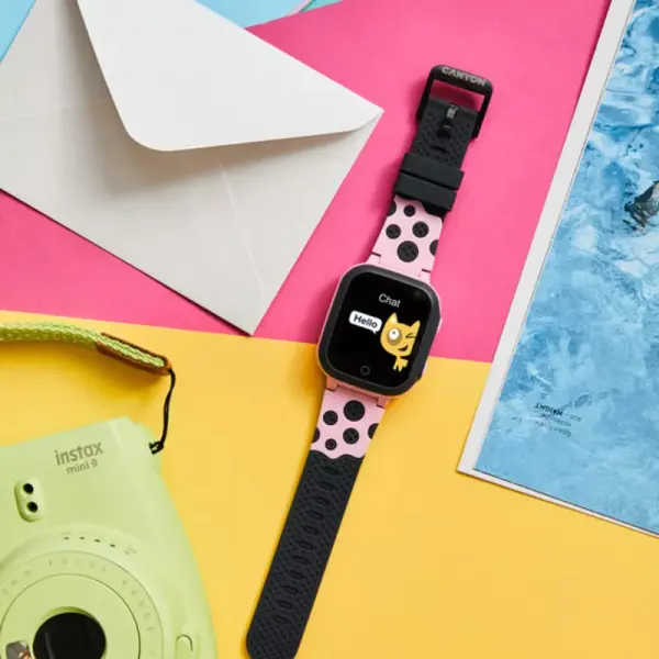 Smart watch CANYON Sandy KW-34, Kids, 1.44\'', GPS, nano SIM, 32+32MB, GSM, 400mAh, pink