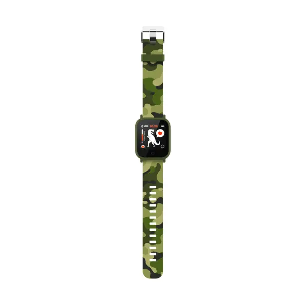 Smart watch CANYON My Dino KW-33, Teenager, 1.3\'' IPS, IP68, BT5.0, iOS, Android compatibile 155mAh, army zeleni