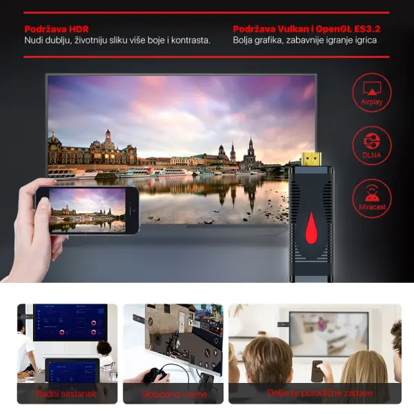 Android Smart USB mini TV Stick 2GB/16GB