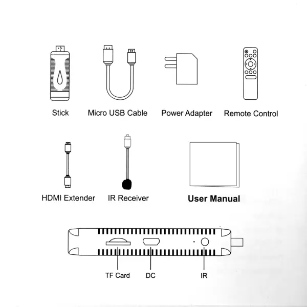 Android Smart USB mini TV Stick 2GB/16GB