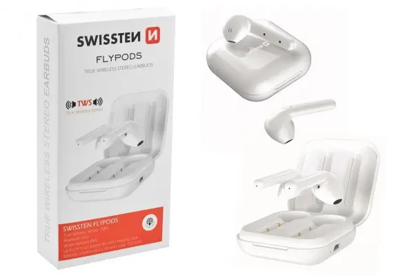 SWISSTEN Bluetooth TWS Slusalice FlyPods (Bela)