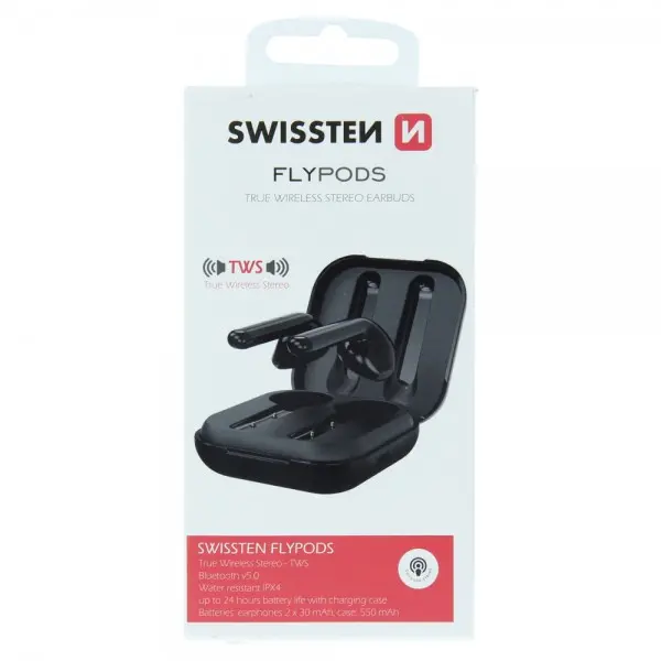 SWISSTEN Bluetooth TWS Slusalice FlyPods (Crna)
