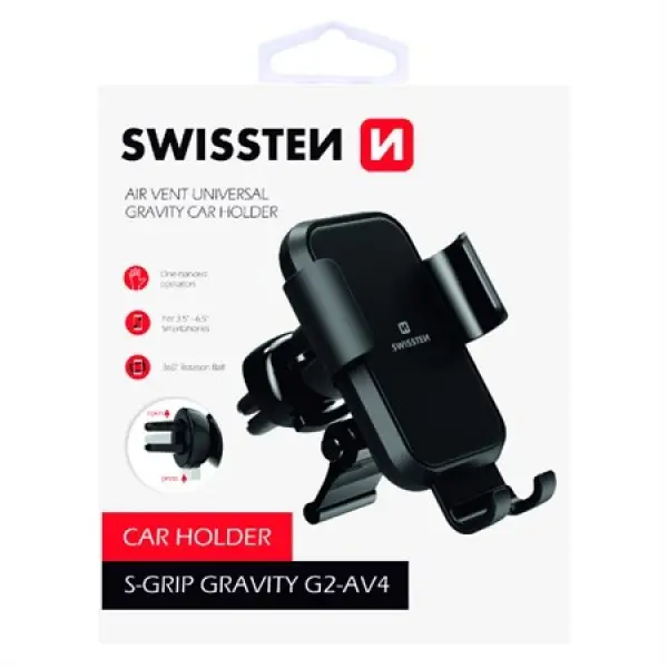 SWISSTEN Auto-drzac Ventilacija S-grip G2-AV4 (Crna)
