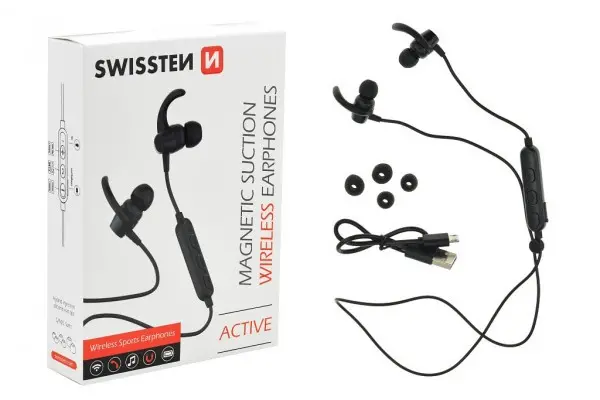 SWISSTEN Slusalice Bluetooth Active (Crna)