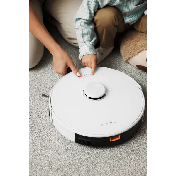 AENO Robot Vacuum Cleaner RC2S: wet & dry cleaning, smart control AENO App, powerful Japanese Nidec motor, turbo mode ( ARC0002S ) 