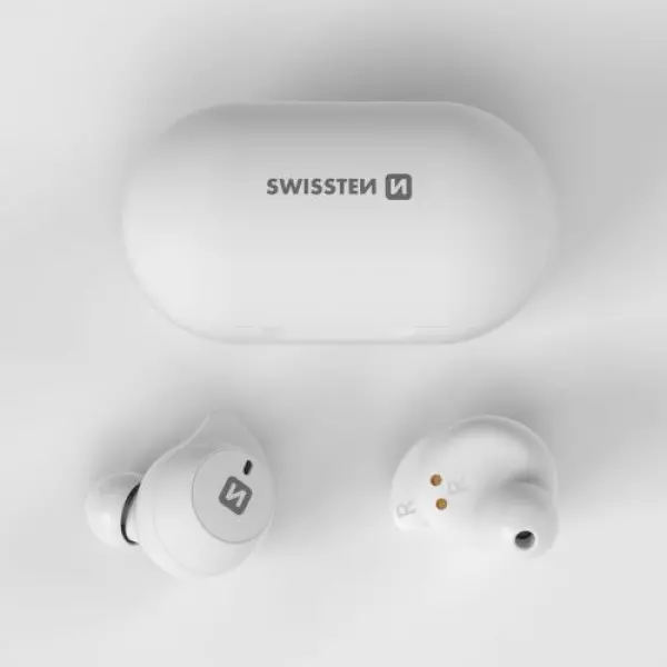 SWISSTEN TWS Slušalice StoneBuds Bluetooth (Bela)