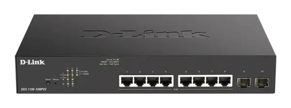 LAN Switch D-Link DGS-1100-10MPV2E 101001000Mbps 8port2SFP Smart