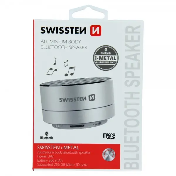 SWISSTEN Bluetooth Zvucnik I-Metal (Siva)