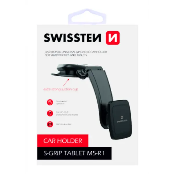 SWISSTEN Auto-drzac Magnetni S-grip M5-R1 (Crna)