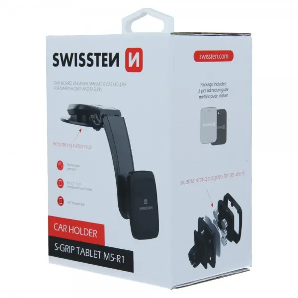 SWISSTEN Auto-drzac Magnetni S-grip M5-R1 (Crna)