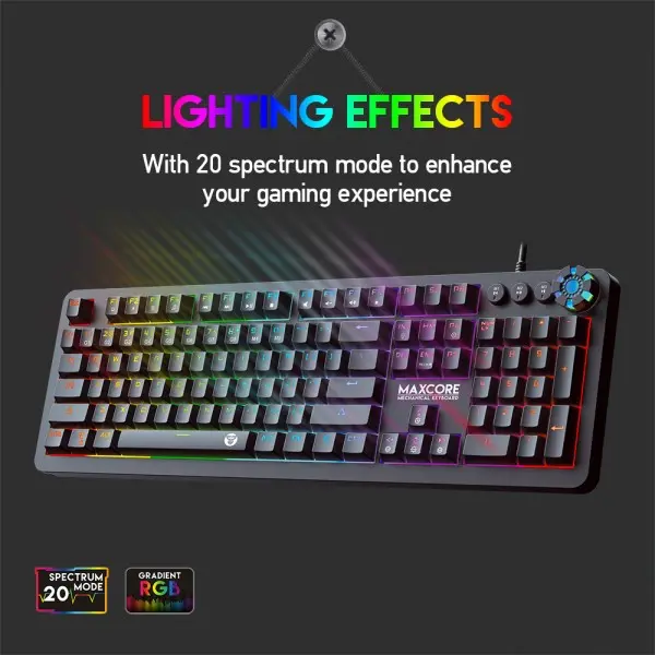 FANTECH Tastatura MK852 Max Core (Crna Braon)