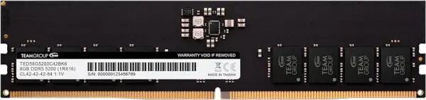 TeamGroup DDR5 TEAM ELITE DESKTOP 8GB 5200MHz TED58G5200C42016